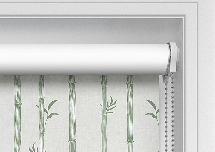 Bamboo Stripe, Forest Green - Twist&Fit Roller Blind - Image 11
